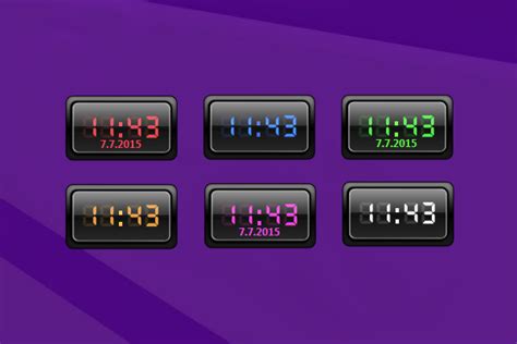 Creativx Digital Clock Windows 10 Gadget Win10gadgets