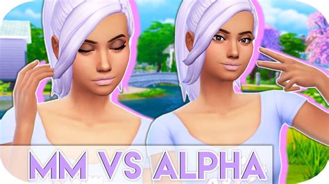 The Sims 4 Maxis Match Vs Alpha💜 Collab W Pastelmoonninja Youtube