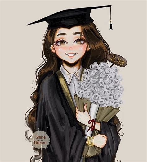 Pin By Samar On تخرج Graduation Art Graduation Girl Girly Drawings