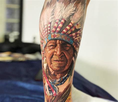 native american tattoo by yeyo tattoos photo 25945