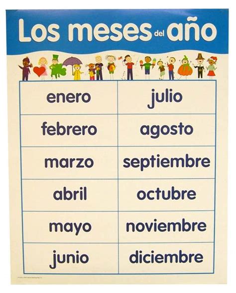 Free Printable Spanish Months Of The Year Free Printable Templates