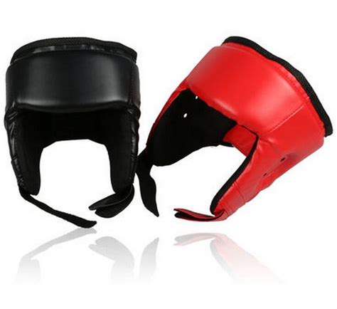 new boxing helmets head protection pu leather muay thai sanda helmet kick taekwondo helmets