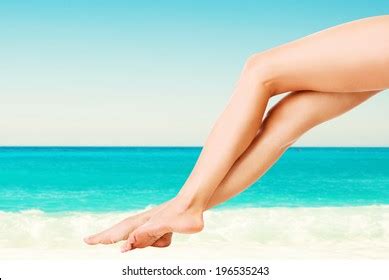 Beautiful Female Legs On Beach Stock Photo 196535243 Shutterstock