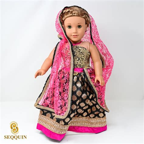 American Girl18 Inch Indian Doll Dress Sarilehengasalwar Etsy