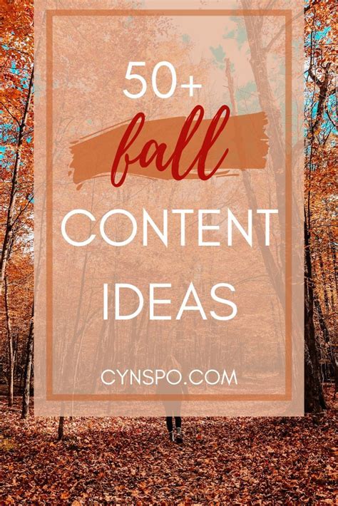 50 Fall Content Ideas Fall Blog Post Ideas Fall Blog Ideas Blog