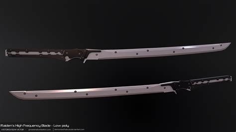 Artstation Raidens High Frequency Blade Low Poly