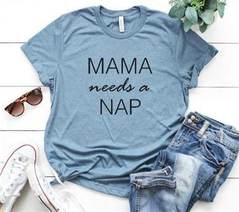 Mama Needs A Nap Funny Mom Shirt With Saying Graphic Tees For Mom