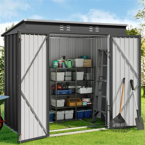 Buy Gizoon 6 X 4 Outdoor Storage Shed With Double Lockable Doors
