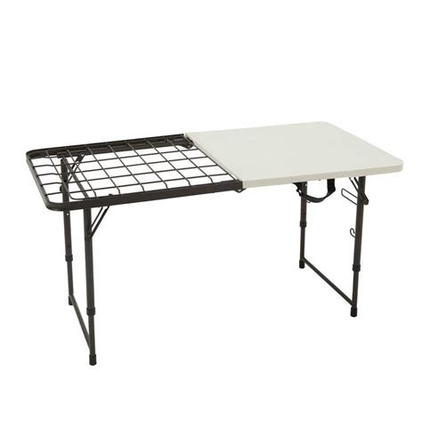 Need a table for your next camping trip, barbecue, or tailgate? BBQ Grill Table RV Outdoor Cooking Prep Folding Camp ...