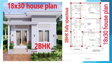 18 X 30 Home Design Ii 18 By 30 मकान का नक्शा Ii 18x30 House Plan Ii 18