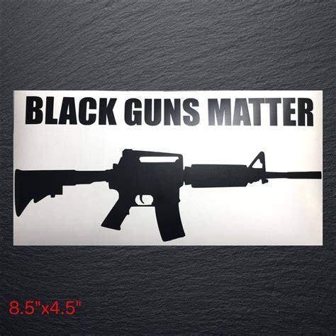 Black Guns Matter Vinyl Decal Car Decal Laptop Decal Etsy