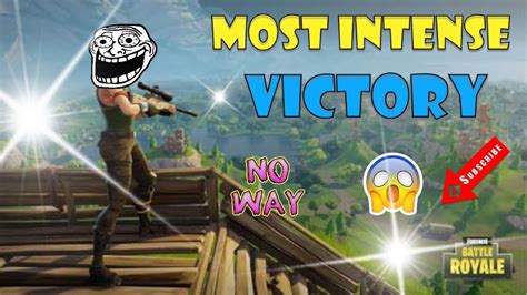 Most Intense Game Fortnite Squad Game Youtube