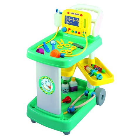 Red Box Pretend Play Toy Junior Medical Doctor Cart