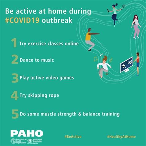Social Media Postcards Be Active And Stay Healthy At Home Covid 19