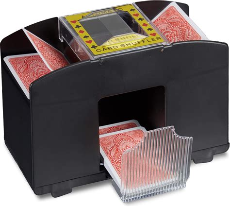 Rummy Etc Card Sorter Relaxdays Card Shuffler 4 Deck Electronic Mixing