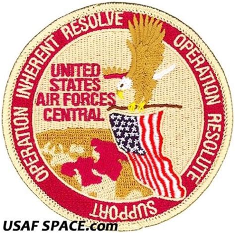 Usaf Central Command Operation Inherent Resolve And Resolute Support 2017 Patch Usaf