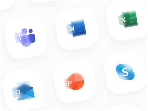 Glassy Icons Microsoft Office By Rohith On Dribbble