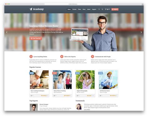 Academy Website Templates Free Download