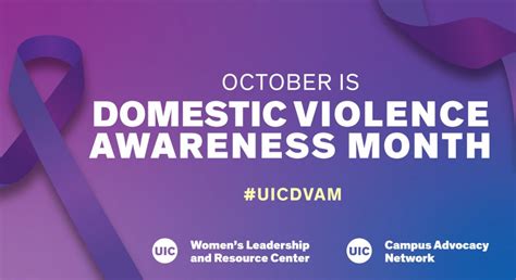 Domestic Violence Awareness Month Womens Leadership And Resource Center University Of