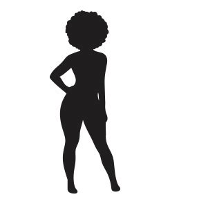 Thick Girl Vector Curvy African Woman Vector Image Vector Psd Png