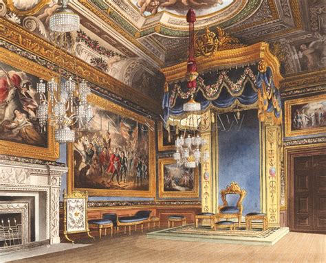 The Kings Audience Chamber Windsor Castle 1819 By C Wild Art