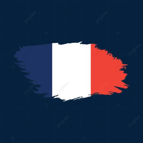 フランス国旗ブラシ ストロークの透明な背景 ベクターイラスト画像とpngフリー素材透過の無料ダウンロード Pngtree