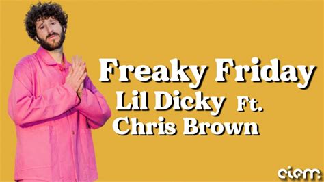 Lil Dicky Freaky Friday Ft Chris Brown Lyrics Youtube
