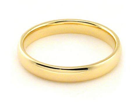 Wedding Anniversary Bands Heavy Solid K Yellow Gold Comfort Fit Wedding Band Plain Dome Ring