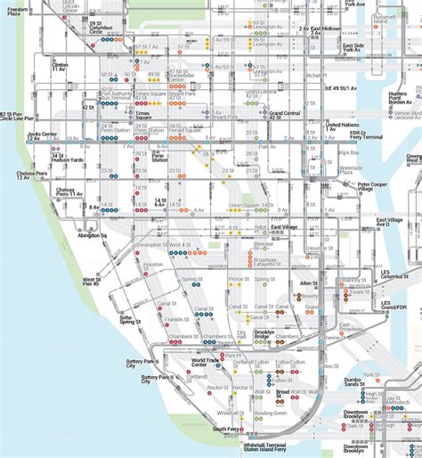 Manhattan Bus Map Nyc