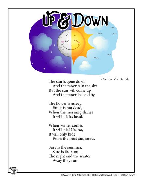 Dreams Printable Poem Woo Jr Kids Activities Images And Photos Finder