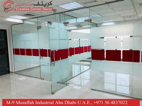 Glass Partition And Wooden Partitions In Uae Glass Partition Interior Fitout Work In Office