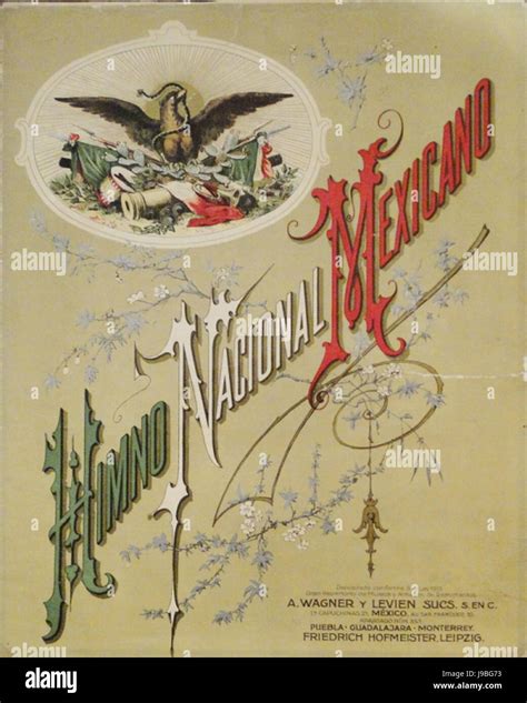 Portada De La Himno Nacional Mexicano 1913 Stock Photo Alamy