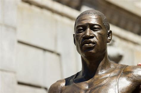 George Floyd Statue In Newark Vandalized With Graffiti Police Say