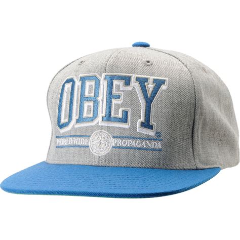 Grey Obey Snapback Snapback Hats Hats Snapback