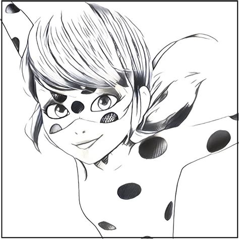 Ladybug para colorear - Dibujos Animados 2021