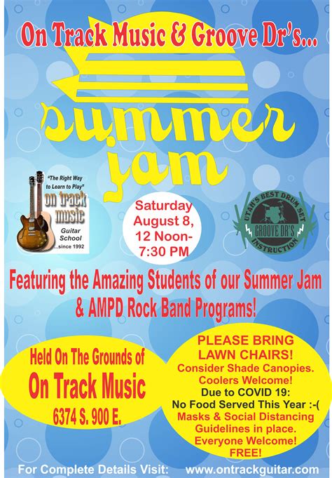 Summer Jam On Track Music Guitar Schoolguitar Lessons Salt Lake