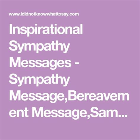 We did not find results for: Inspirational Sympathy Messages - Sympathy Message,Bereavement Message,Sample Sympathy Messages ...