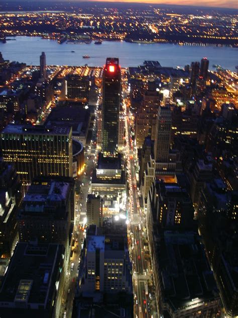 Night View From Empire State Building Observatory In