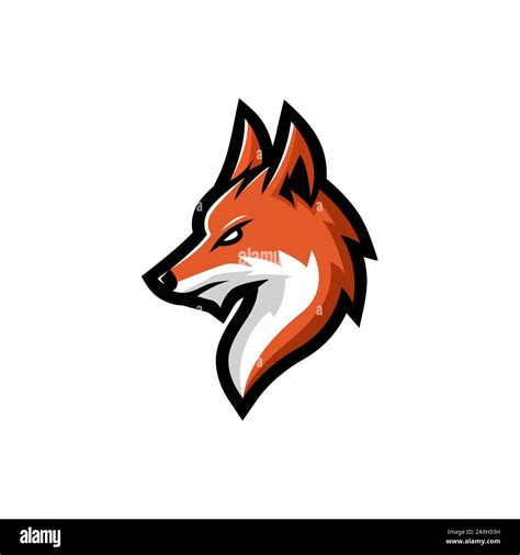 Fox Head Mascot Logo Vector Illustration With A Wise Eye Look
