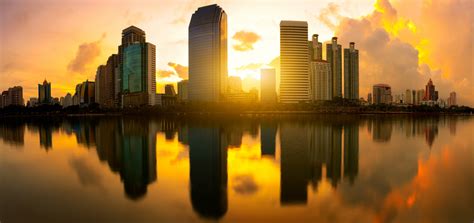 Wallpaper Sunlight Landscape Sunset City Cityscape