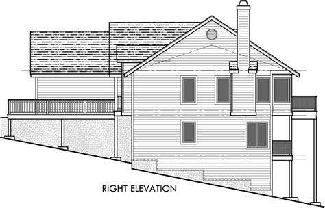 Great Style 49 Rear View House Plans With Walkout Basement