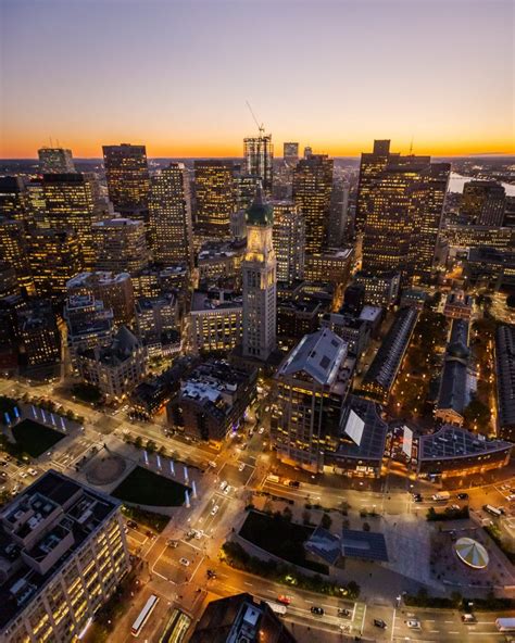 Downtown Boston Aerial Photography Toby Harriman