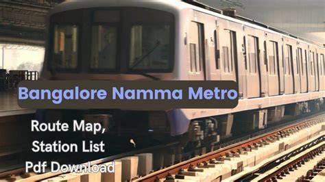 bangalore namma metro map timings route fare station