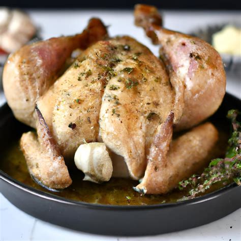 premium ai image foolproof spatchcocked turkey with garlicthyme butter