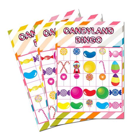 Printable Candyland Bingo Cards Printable Bingo Cards