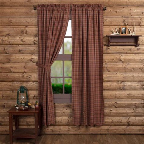 Parker Panel Rustic Window Treatments Cabin Curtains Rustic Curtains