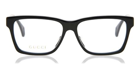 gucci gg0466oa asian fit 002 glasses black smartbuyglasses uk