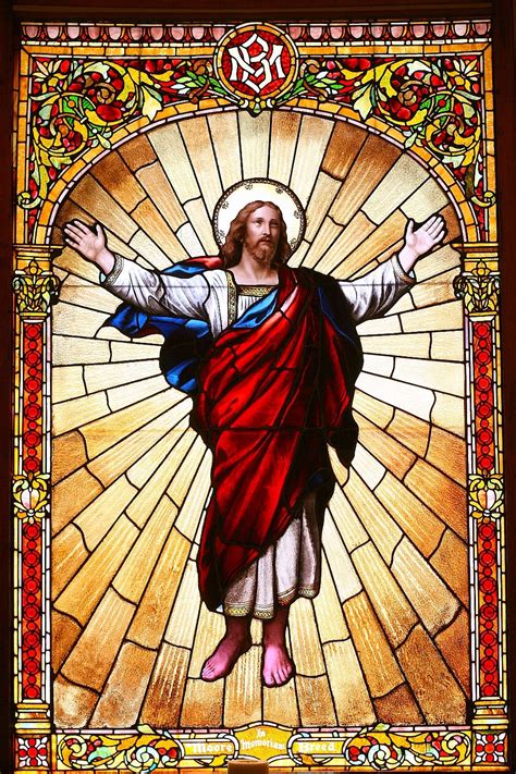 Jesus The Risen Lord Stained Glass San Francisco Columbarium Vitral