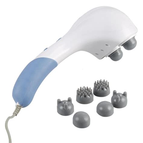 electric device back shoulder massager double head body massager roller full body quiet handheld