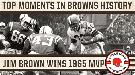 Top 75 Moments No 20 Jim Brown Wins 1965 Mvp